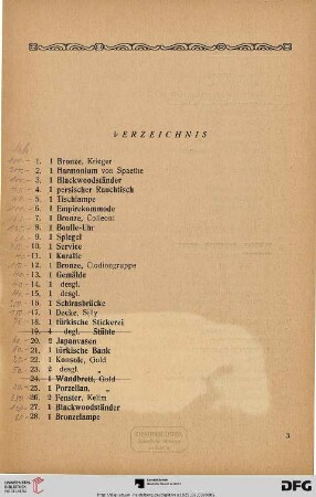 Verzeichnis (Nr. 1-457)