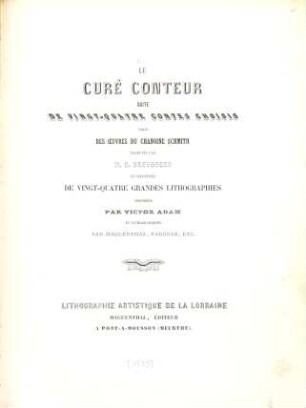 Le curé conteur : suite de vingt-quatre contes choisis