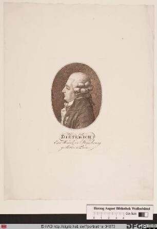 Bildnis Philippe-Frédéric de (Philipp Friedrich Frhr. v.) Dietrich