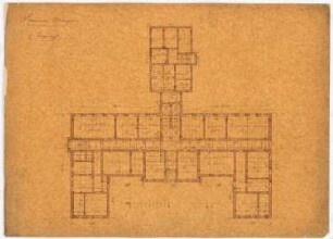 Lehrerseminar, Usingen: 3. Entwurf: Grundriss EG