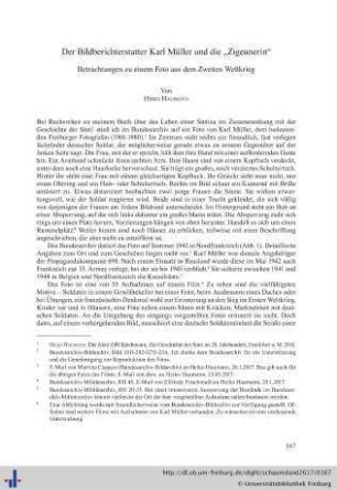 Der Bildberichterstatter Karl Müller und die "Zigeunerin".