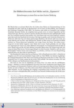 Der Bildberichterstatter Karl Müller und die "Zigeunerin".