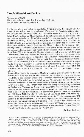 Zwei Bettkissenbühren-Einsätze