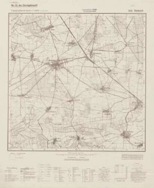 3335 Bismark, Topographische Karte 1:25000 (4cm - Karte)