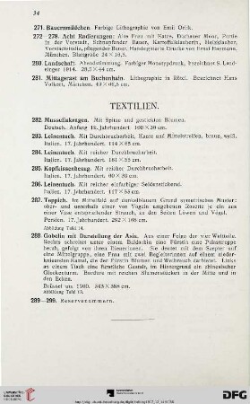 Textilien (Nr. 282-299)