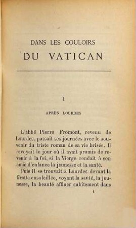 Dans les Couloirs du Vatican