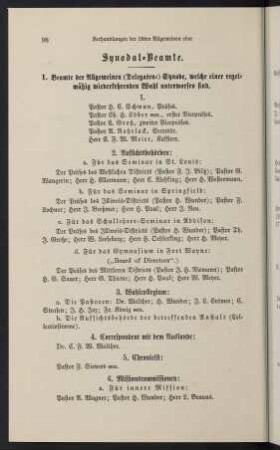 98-100, Synodal-Beamte