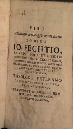 Sacer decadum Septenarius memoriam Theologorum exhibens