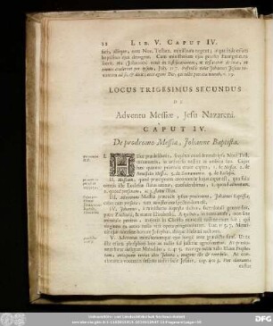 Caput IV. De prodromo Messiae, Iohanne Baptista.