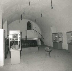 Peitz. Festungsturm der ehemaligen Zitadelle (1559/1562 und 1579/1595; R. Q. zu Lynar). Ausstellungsraum in den Kasematten