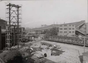 Kohleumschlageinrichtung, Montage Bandbrücke Gbf 51