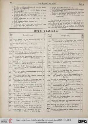 Arbeitskalender