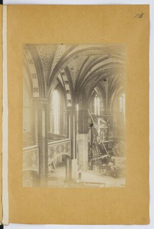 St. Nicolai, Berlin-Spandau: Innenansicht (aus: Skizzen- und Fotoalbum 28)