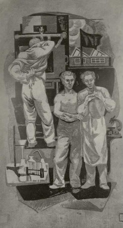 Sgraffito im Dresdner Hygienemuseum