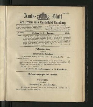 No. 293, 31. Dezember 1915