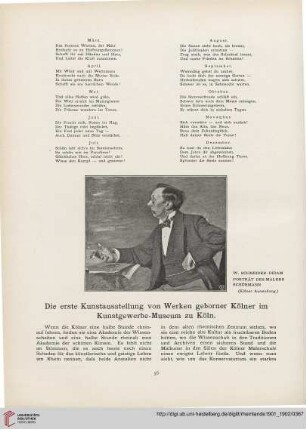 3: Die erste Kunstausstellung von Werken geborner Kölner im Kunstgewerbe-Museum zu Köln