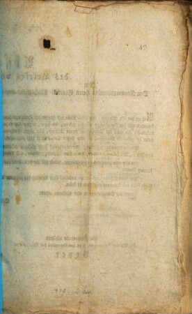 Abschrift des briefes vom Andreas Hofer an den Kommandierenden Herrn General, Reichsgrafen von Erlon, Drouet etc. Hochgeboren : Steinach den 4ten November 1809 um halb 8 Uhr Abends