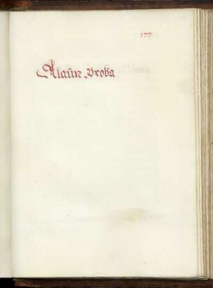 Alaün proba