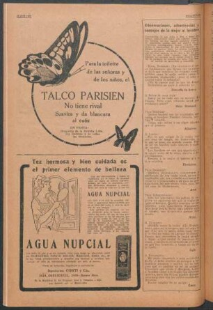 Observaciones, advertencias y consejos de la mujer al hombre