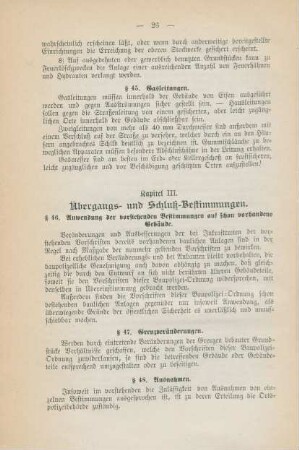 Kapitel III. Übergangs- und Schluß-Bestimmungen.