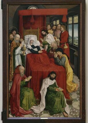Flügel vom Hauptaltar der Klosterkirche in Lichtenthal: Tod der Maria