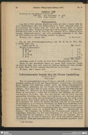 Ueberschauender Bericht über die Trierer Ausstellung