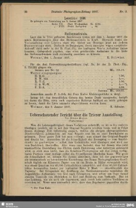 Ueberschauender Bericht über die Trierer Ausstellung