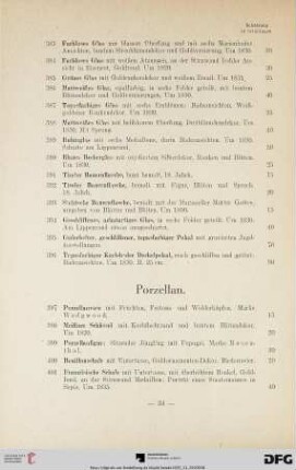 Porzellan (Nr. 397-428)