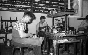 Schuhmacherhandwerk.