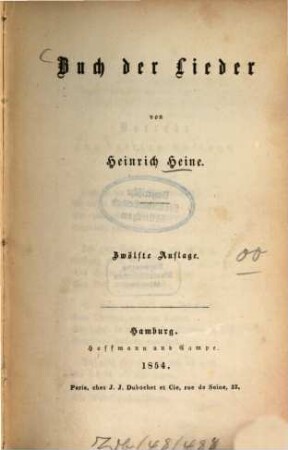 Buch der Lieder