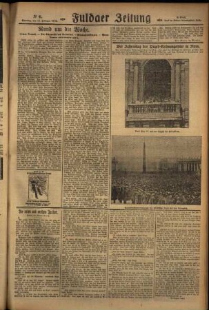 Dritte Ausgabe vom Sonntag, den 17. Februar 1929.