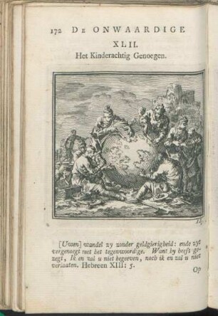 XLII. Het Kinderachtig Genoegen.