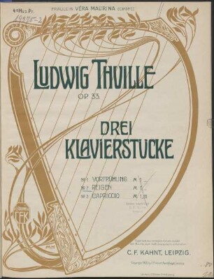 Drei Klavierstücke : op. 33, 2. Reigen