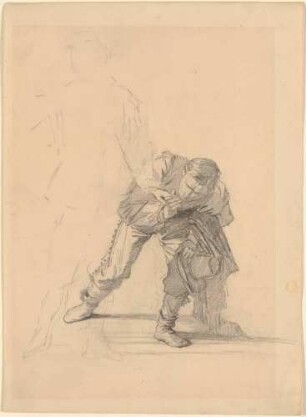 Historische Szene: Betender Priester