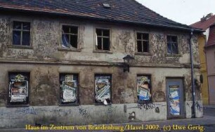 Brandenburg/Havel - Bauruine : Haus im Zentrum von Brandenburg/Havel, 2002