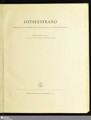 Ostseestrand : Wanderungen zwischen Usedom und Schleswig-Holstein