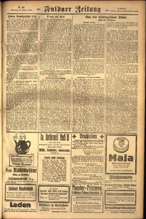Zweite Ausgabe vom Sonntag, den 25. Januar 1925.