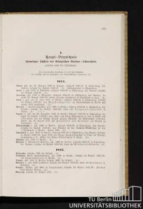 I. Haupt-Verzeichnis ehemaliger Schüler der Königlichen Gärtner-Lehranstalt.