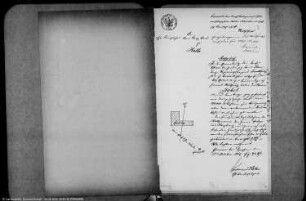 Berechtsame der Braunkohlenmutung "Jobst" bei Ostrow (heute: Ostrów), Kr. Ost-Sternberg