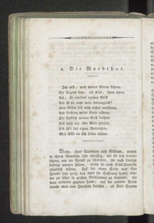 X. Die Mordthat.