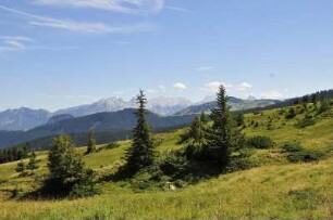 Waidring - Alpenlandschaft : Berggipfel der Tiroler Alpen bei Waidring, aufgenommen 2008