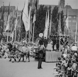 Meißen-Altstadt. Jubiläum "250 Jahre Meißner Porzellan". Festumzug