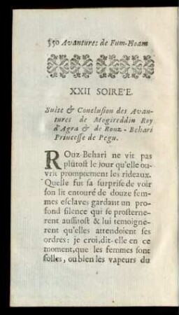 XXII Soirée.