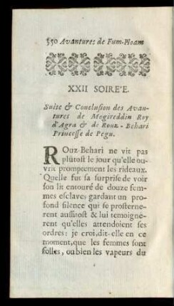 XXII Soirée.