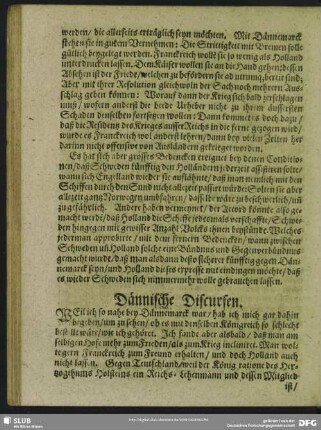 Dännische Discursen