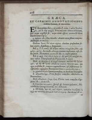 Græca ex carminis annotationibvs ...