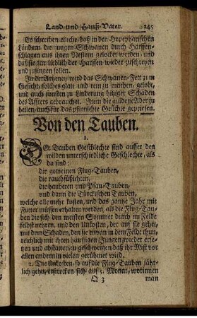 Von den Tauben.