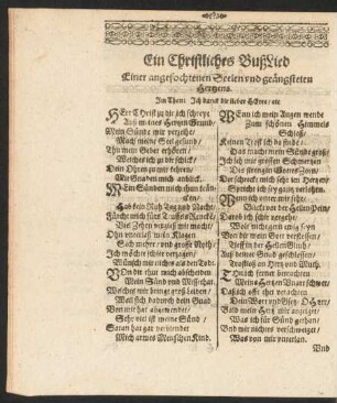 Ein Christliches BußLied ...
