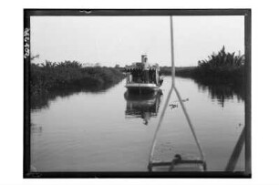 Bootsfahrt in Thailand : Thailand. Bootsfahrt auf einem Fluss, 1908/1913