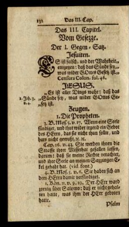 Das III. Capitel. Vom Gesezze